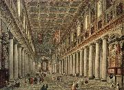 Giovanni Paolo Pannini Interior of the Santa Maria Maggiore in Rome Germany oil painting artist